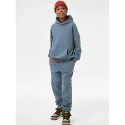 Marks & Spencer Kids Relaxed Fit Joggers Cotton Track Pants-picture-28