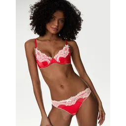 Marks & Spencer Lace Self Design Brazilian Knicker Basic Briefs-picture-24