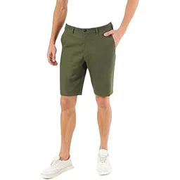 marks & spencer Linen Mix Plain Regular Fit Shorts-picture-33