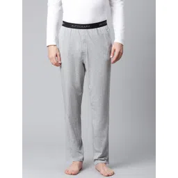 Marks & Spencer Men Grey Melange Solid Lounge Pants-picture-30