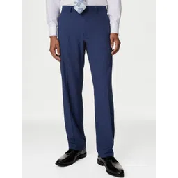 Marks & Spencer Men Mid Rise Formal Trousers-picture-13