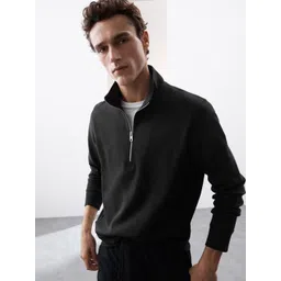 Marks & Spencer Men Mock Collar Pullover Sweatshirt-picture-34
