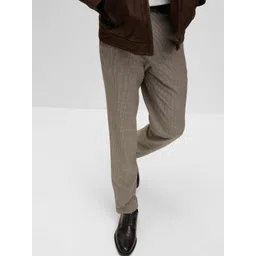 Marks & Spencer Men Regular Fit Tailored Formal Trousers-picture-37