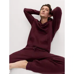 Marks & Spencer Men Solid Full Sleeve Hooded Sweatshirt-picture-38