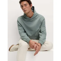 Marks & Spencer Men Solid Full Sleeves Hooded Pullover Sweatshirt-picture-29