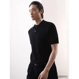 Marks & Spencer Men Solid Polo Collar Cotton T-shirt-picture-35