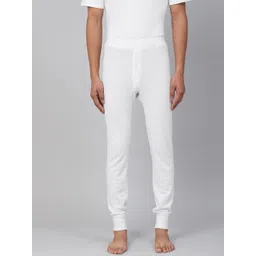 Marks & Spencer Men White Ribbed Joggers Thermal Bottoms-picture-29