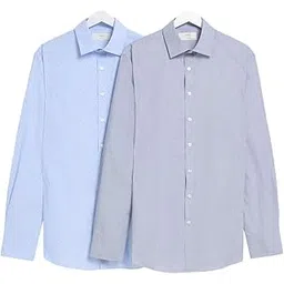 marks & spencer Men's Solid Regular Fit Shirt-picture-14