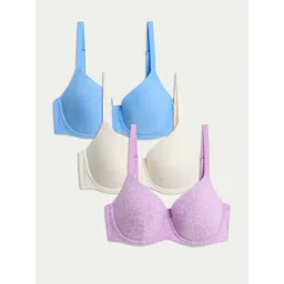 Marks & Spencer Multicolor 3pk Wired T-Shirt Bras-picture-20