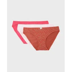 marks & spencer Pack of 3 Cotton Rich Bikini Bottoms-picture-53