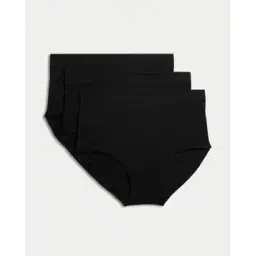 marks & spencer Pack of 3 Cotton Rich Full Brief Stoma Knickers-picture-28