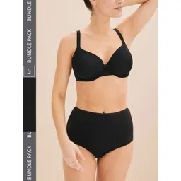 Marks & Spencer Pack Of 5 High-Rise Basic Briefs-picture-23