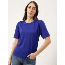 Marks & Spencer Relaxed Fit Drop-Shoulder Sleeves T-shirt-picture-33