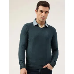 Marks & Spencer V-Neck Long Sleeve Acrylic Pullover Sweaters-picture-19