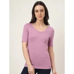 Marks & Spencer V-Neck Pure Cotton T-shirt-picture-16