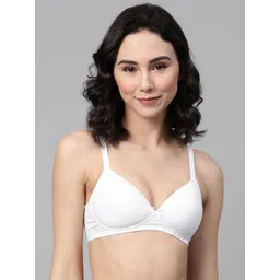 Marks & Spencer White Solid Non-Wired Lightly Padded T-shirt Bra T333208K-picture-41