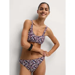 Marks & Spencer Women Abstract Printed Low-Rise Bikini Bottoms Briefs-picture-32