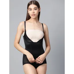 Marks & Spencer Women Black Solid Body Shaper with Satin Finish-picture-30