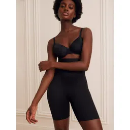 Marks & Spencer Women Black Solid Shaper Briefs MW WT Cincher-picture-28