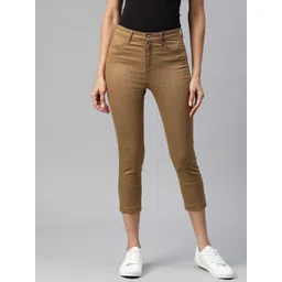 Marks & Spencer Women Brown Solid Three-Fourth Jeggings-picture-15