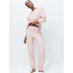 Marks & Spencer Women Conversational Printed Cuffed Hem Pyjama & T-shirt Night suit-picture-21