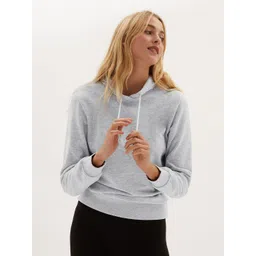 Marks & Spencer Women Grey Solid Sweatshirt-picture-36