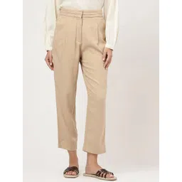 Marks & Spencer Women Mid-Rise Regular Trousers-picture-29