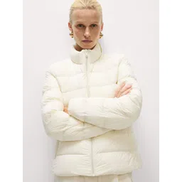 Marks & Spencer Women Mock Collar Solid Puffer Jacket-picture-33