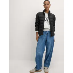 Marks & Spencer Women Mock Collar Solid Puffer Jacket-picture-34