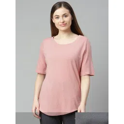Marks & Spencer Women Pack of 2 Solid Lounge T-Shirts-picture-39