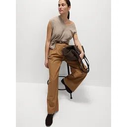 Marks & Spencer Women Wide Leg High-Rise Cargos Trousers-picture-25