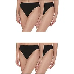 marks & spencer Womens Cotton Blend Solid High Rise High Leg Knicker (Pack of 5)-picture-12