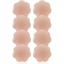 marmix Matrix 4 Pair Nipple Cover Reusable for Women Thin Silicone Nipple Pasties for Women Reusable to Cover Under Bra Skin Friendly Adhesive Nipple Pads for Women, Girls Breast Nipple Cap Nipple Pasties-picture-23