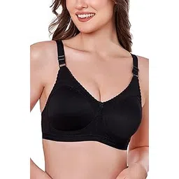 maroon 407 Full Support M-Frame Minimiser Spacer Cotton Blend Bra for Women Non-Wired, Non-Padded, Full Coverage Seamless T-Shirt Bra-picture-19
