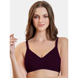 MAROON Non Padded Full Coverage Seamless Tshirt Bra All Day Comfort-picture-10