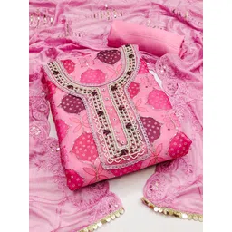 Maroosh Embellished Organza Unstitched Dress Material-picture-22