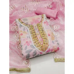 Maroosh Embellished Organza Unstitched Dress Material-picture-32