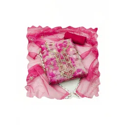 Maroosh Embellished Organza Unstitched Dress Material-picture-36