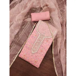 Maroosh Embroidered Organza Unstitched Dress Material-picture-12