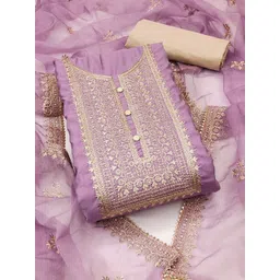 Maroosh Ethnic Motifs Embroiderey Sequinned Unstitched Dress Material-picture-29