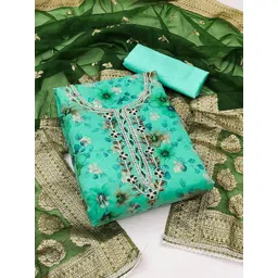 Maroosh Floral Embellished Beads & Stones Unstitched Dress Material-picture-35