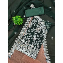 Maroosh Floral Embellished Sequinned Unstitched Dress Material-picture-26