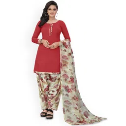 Maroosh Floral Embellished Unstitched Dress Material-picture-15