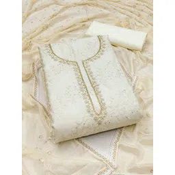 Maroosh Floral Embellished Unstitched Dress Material-picture-32