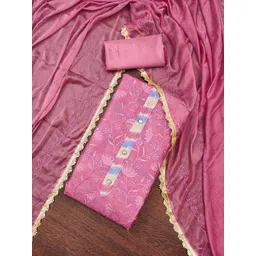 Maroosh Floral Embroidered Sequinned Modal Chanderi Unstitched Dress Material-picture-36