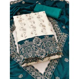 Maroosh Floral Embroidered Zardozi Unstitched Dress Material-picture-40