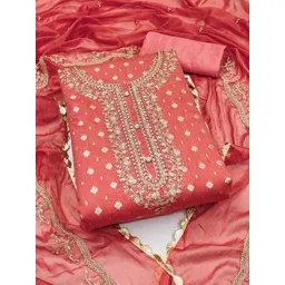 Maroosh Floral Woven Design Unstitched Dress Material-picture-15