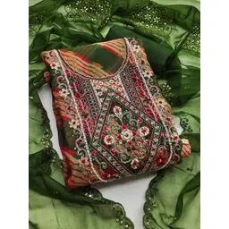 Maroosh Leheriya Printed Organza Unstitched Dress Material-picture-46