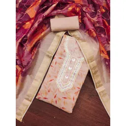 Maroosh Printed Sequinned Unstitched Dress Material-picture-39