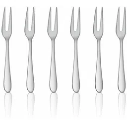 marqueonn Folk Spoon For Fruits, Desert Fork , Salad Fork Stainless Steel Fruit Fork Set-picture-17